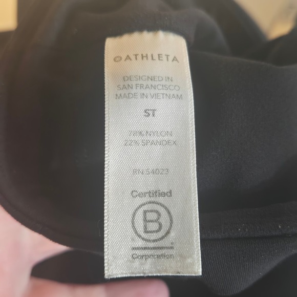 Athleta Rainier Tight Black High Rise Full Length Yoga Pants Size Small T - Picture 6 of 7